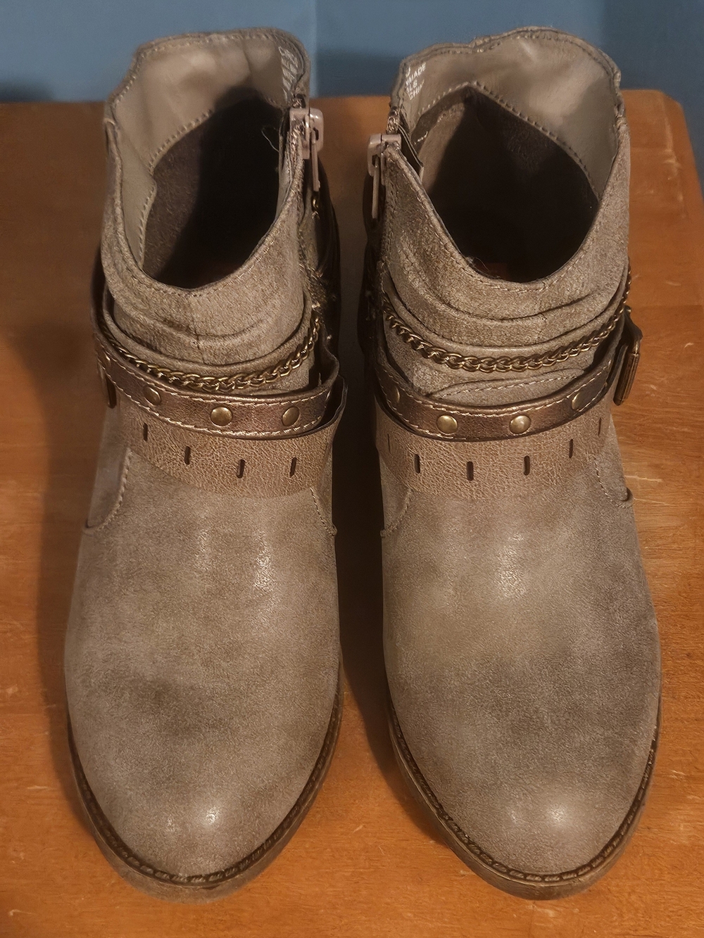 Women’s Ankle Boots with Decorative Straps